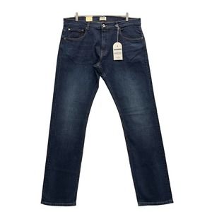 NEW C.O.F. STUDIO Mens M1 Slim True Worn Wash Blue Jeans Size 38 NWT 0042